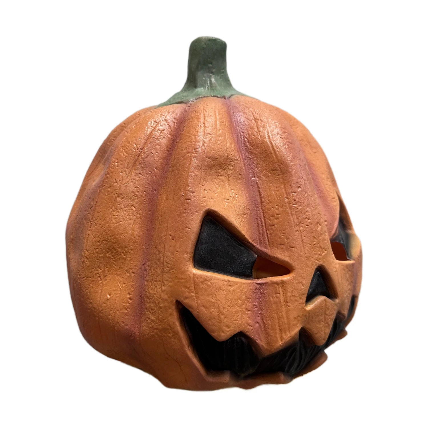 Realistische Halloween-Kürbis-Vollkopfmaske aus Latex als Kostümzubehör für Partys – Detail 5