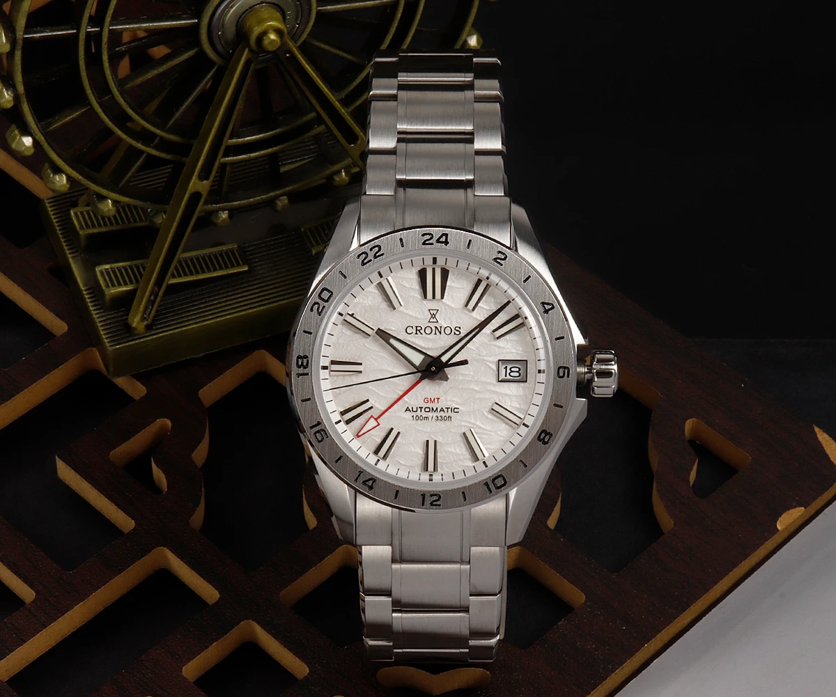 

Cronos L6029 GS 39 мм автоматические механические мужские часы 20 мм матовый браслет пузырь сапфировое стекло высокое качество дайвер постепенное