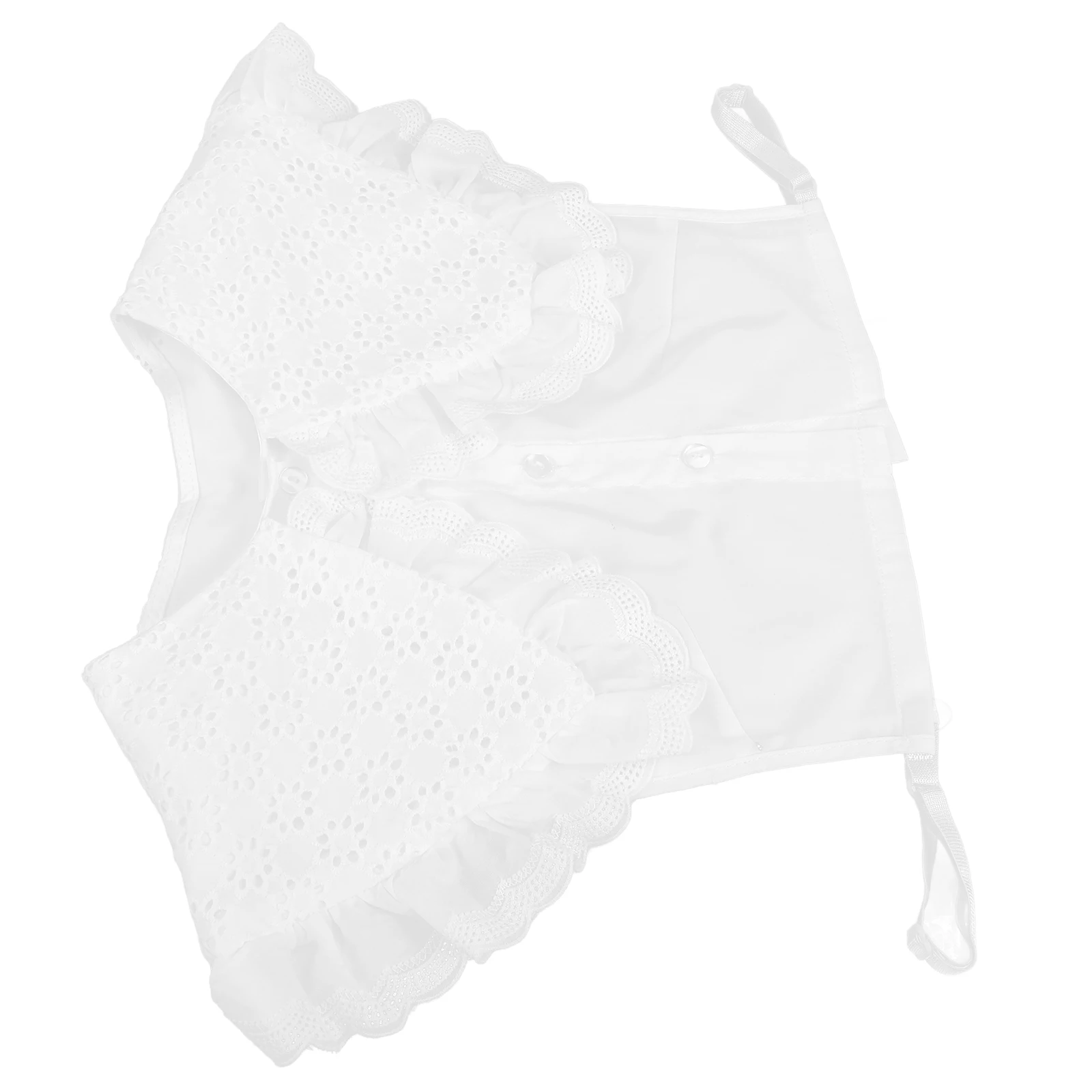 

Sweater Lace Collar Inserts Detachable Fake Dickey Elegant Women White Polyester Versatile Modern Easy Match Outfits Decorative