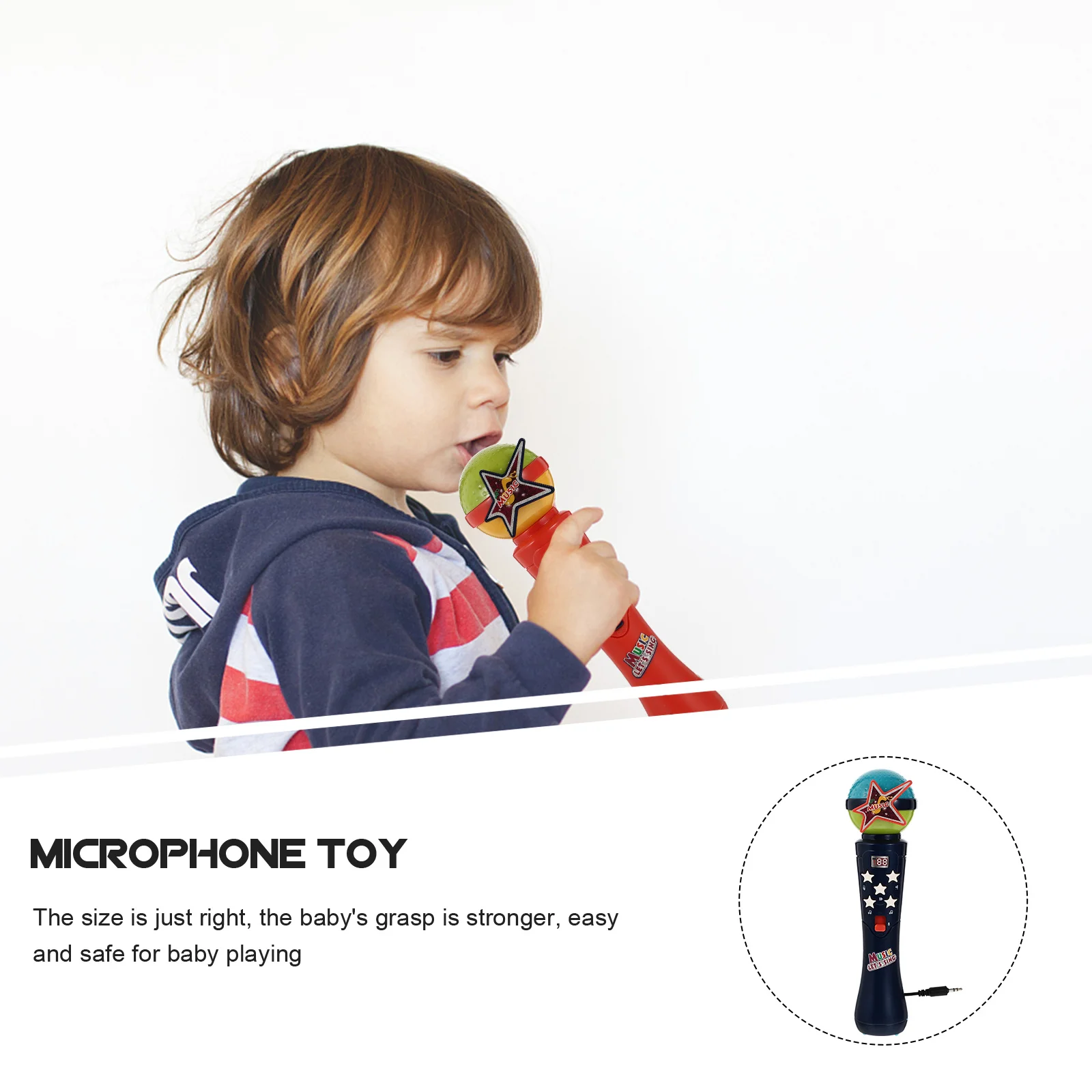 어린이 놀이용 마이크 장난감 노래하는 어린이 ABS 어린이용 마이크