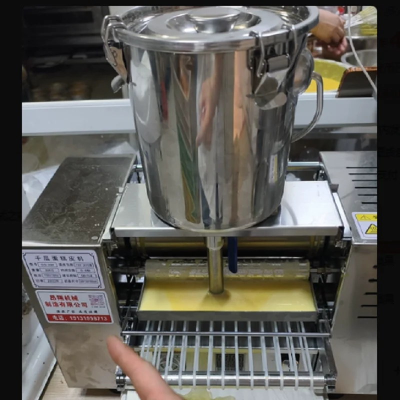 Commercial Automatic Thousand LayerMaking Thousand Layer Cake Machine Large Pancake Machine Automatic Mini Mille Crepe Cake Mach