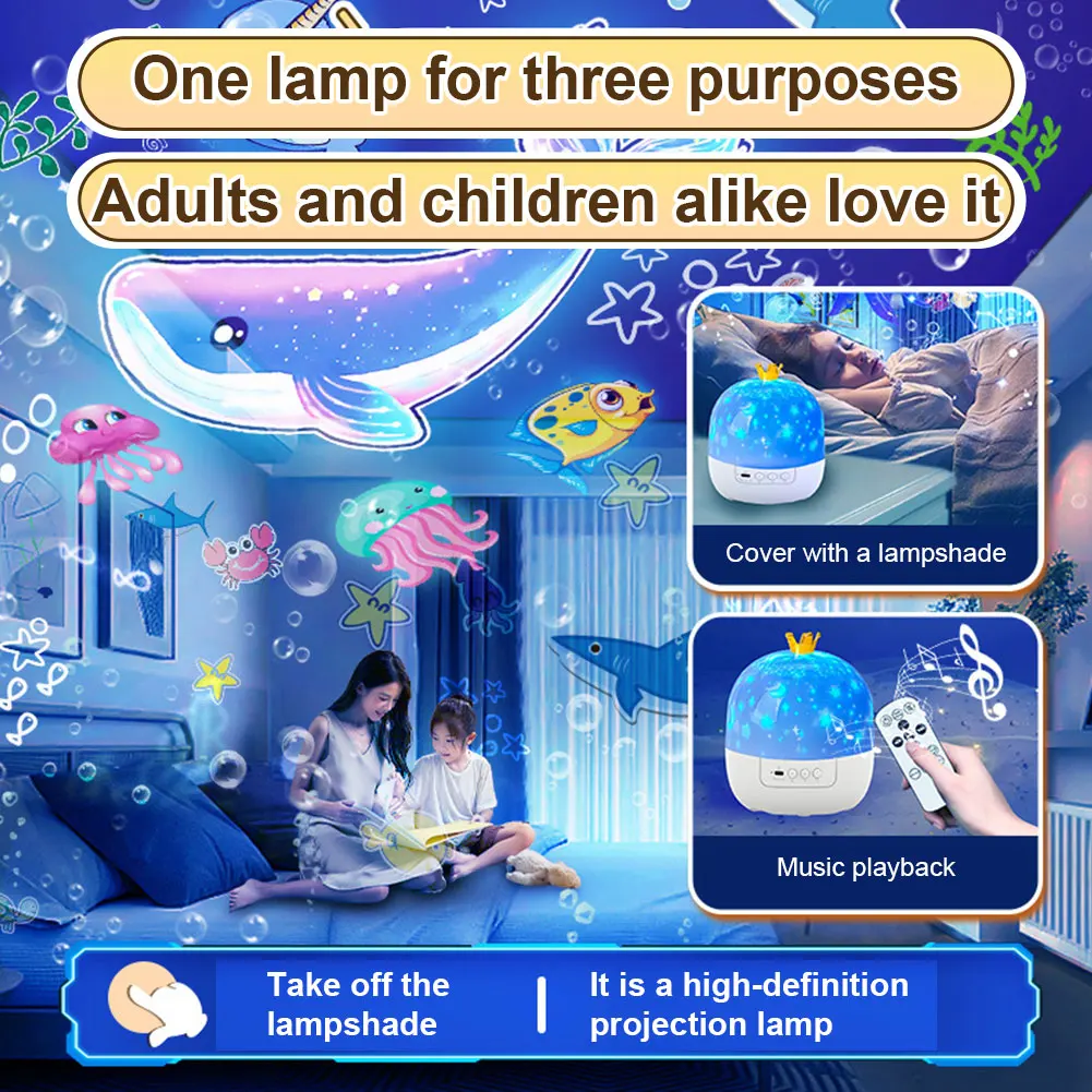 

Night Light Projector with Music Rotatable Star Projector 15/21 Projection Theme Atmosphere Light 3 Light Modes for Boys Girls