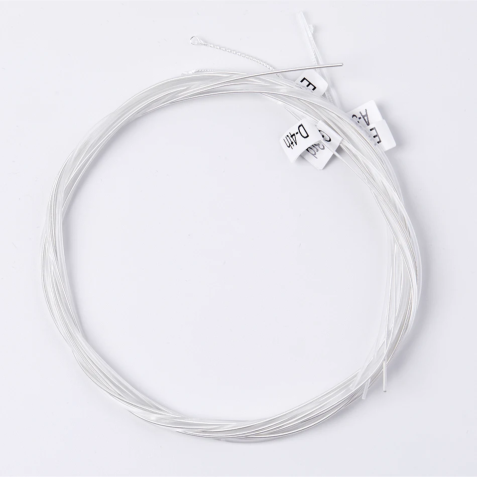 Alice AC130 Classical Guitar Strings Set Clear Nylon Plain String Silver Plated Copper Alloy Winding Anti-Rust Coating