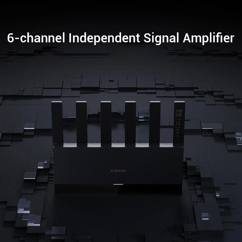 جهاز توجيه شاومى 6500 واي فاي 7 ، ثنائي النطاق ، ذاكرة رام بتقنية MB ، مكرر بمنفذ G ، 6 مكبرات صوت مستقلة للإشارة ، شبكة ، GHz ،