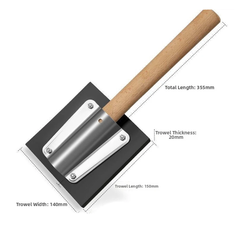 Non-Slip Rubber Mallet with Solid Wood Handle for Reliable Performance During For Tile Spacing and Grouting Prep