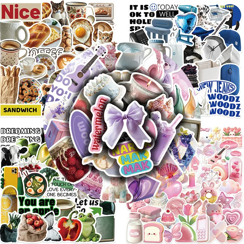 Bunte Cartoon-Sticker-Kollektion |   UV-beschichtete wasserfeste Aufkleber für Journaling- und Tech-Gadgets (Anime Worlds Store)