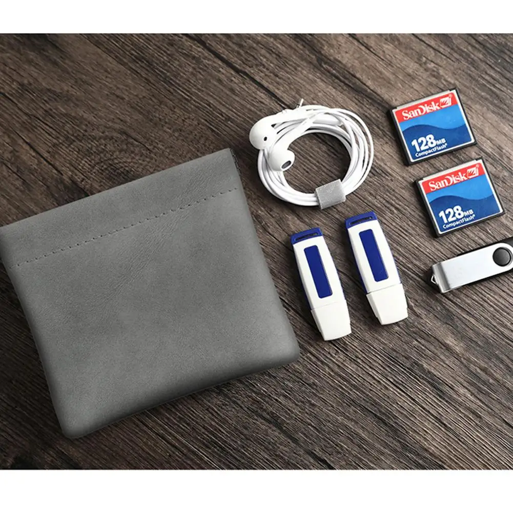 미니 이어폰 보관 가방 U 디스크 SD 카드 데이터 케이블 정리 포켓, 방수 방진 동전 키 가방, 헤드폰 액세서리