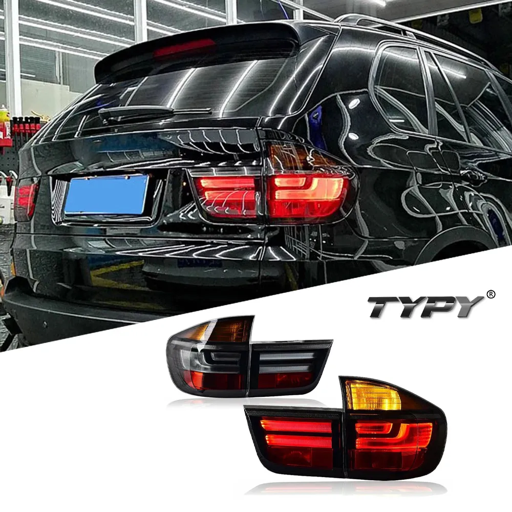 

TYPY Автомобиль для BMW X5 E70 Светодиодный задний фонарь 2005-2013, обновление, модифицированный для нового DRL, динамический указатель поворота, светодиодный задний фонарь, автоаксессуары