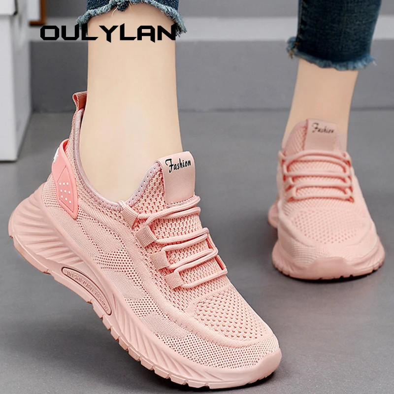 New Summer Fashion Casual Shoes Sports Shoes Flying Weaving Women\'s Shoes Men\'s Sneaker lace up Walking Shoes Size36-41