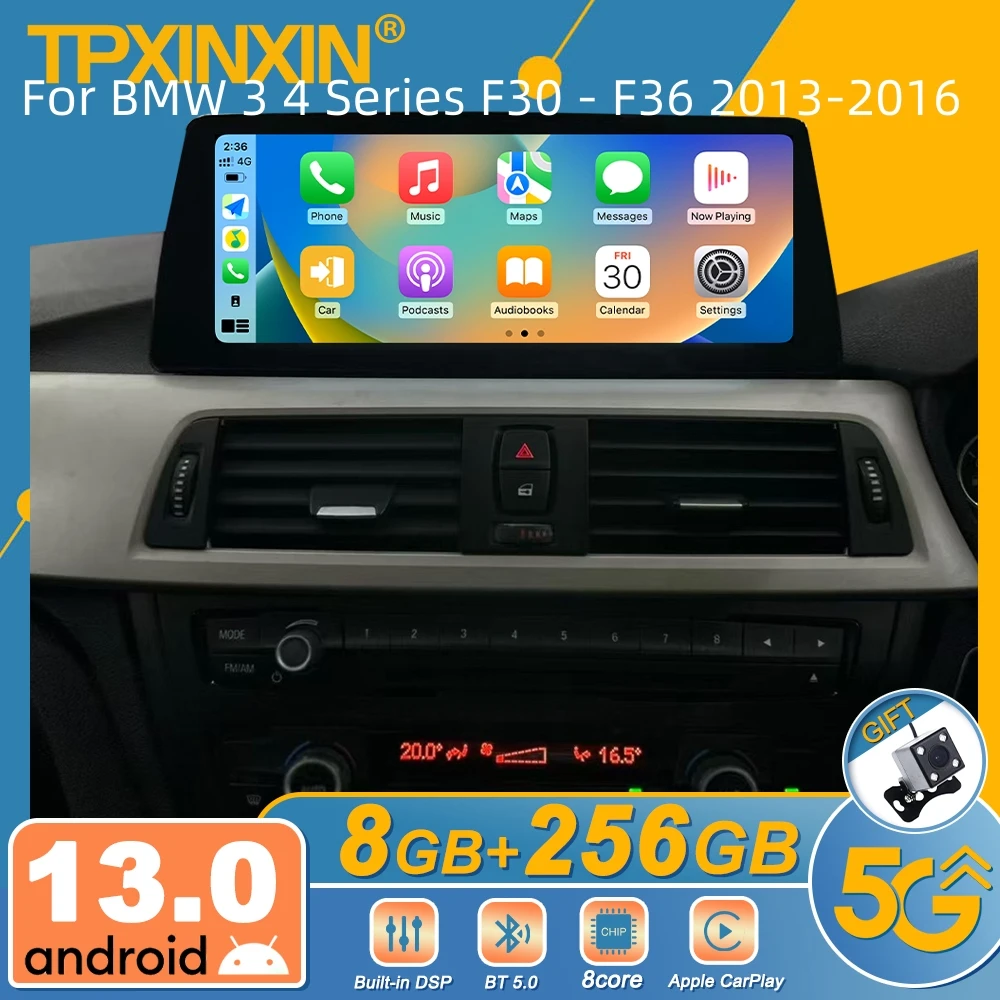 For BMW 3 4 Series F30 - F36 2013-2016 Android Car Radio Multimedia Video Player Wireless Carplay Autoradio Stereo GPS Navi Head