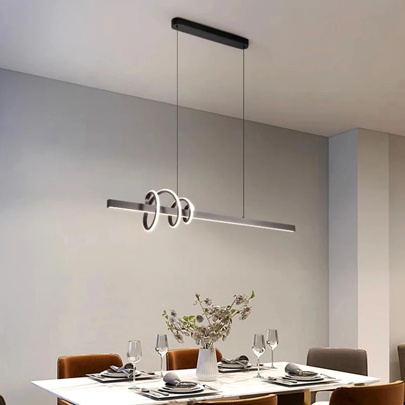 Luces colgantes modernas para comedor, lámpara de techo de iluminación interior, candelabros led para sala de estar