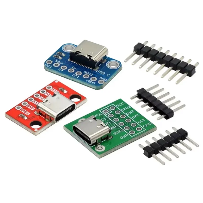 1/5pcs TYPE-C Female Test Board USB3.1 16P to 2.54 High Current Power Adapter Board Module for Arduino
