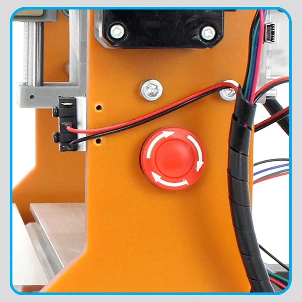 RATTM 3PCS 2pin Micro Limit Switches & 1PCS Emergency Stop for CNC Wood Router 1610/3018 Pro MAX Engraving Cutting Machine