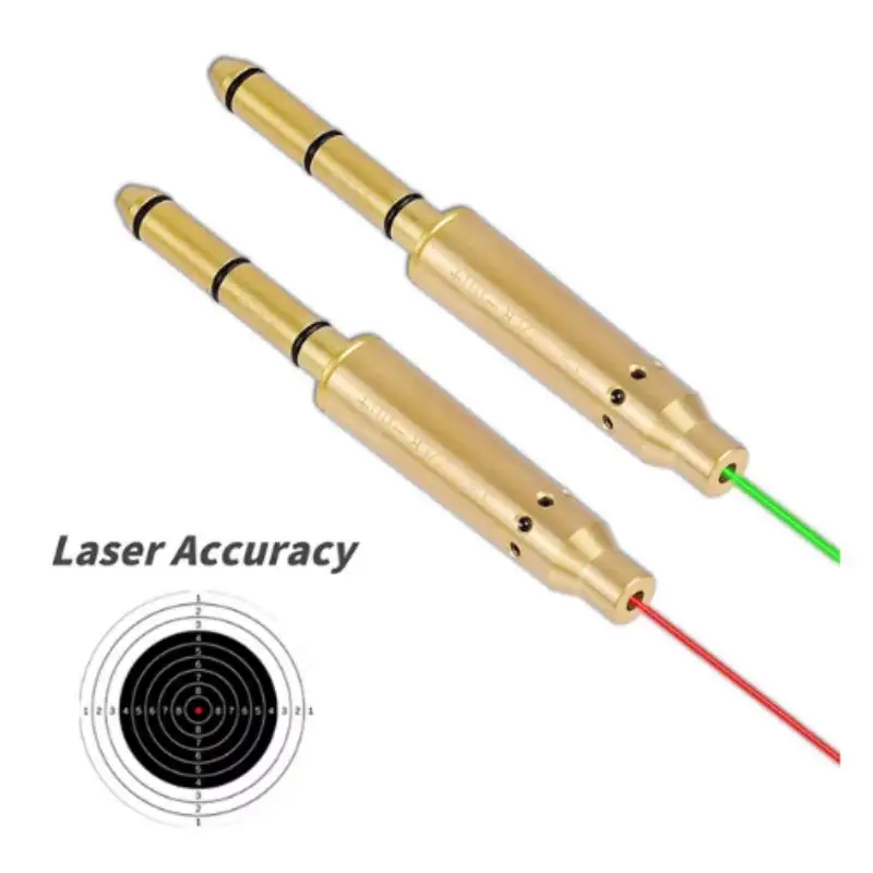 Red Laser Boresighter 7.62 9mm .38spl .223 .177 22LR Cal Training Bullets Hunting Handgun Bore Sight Shotgun