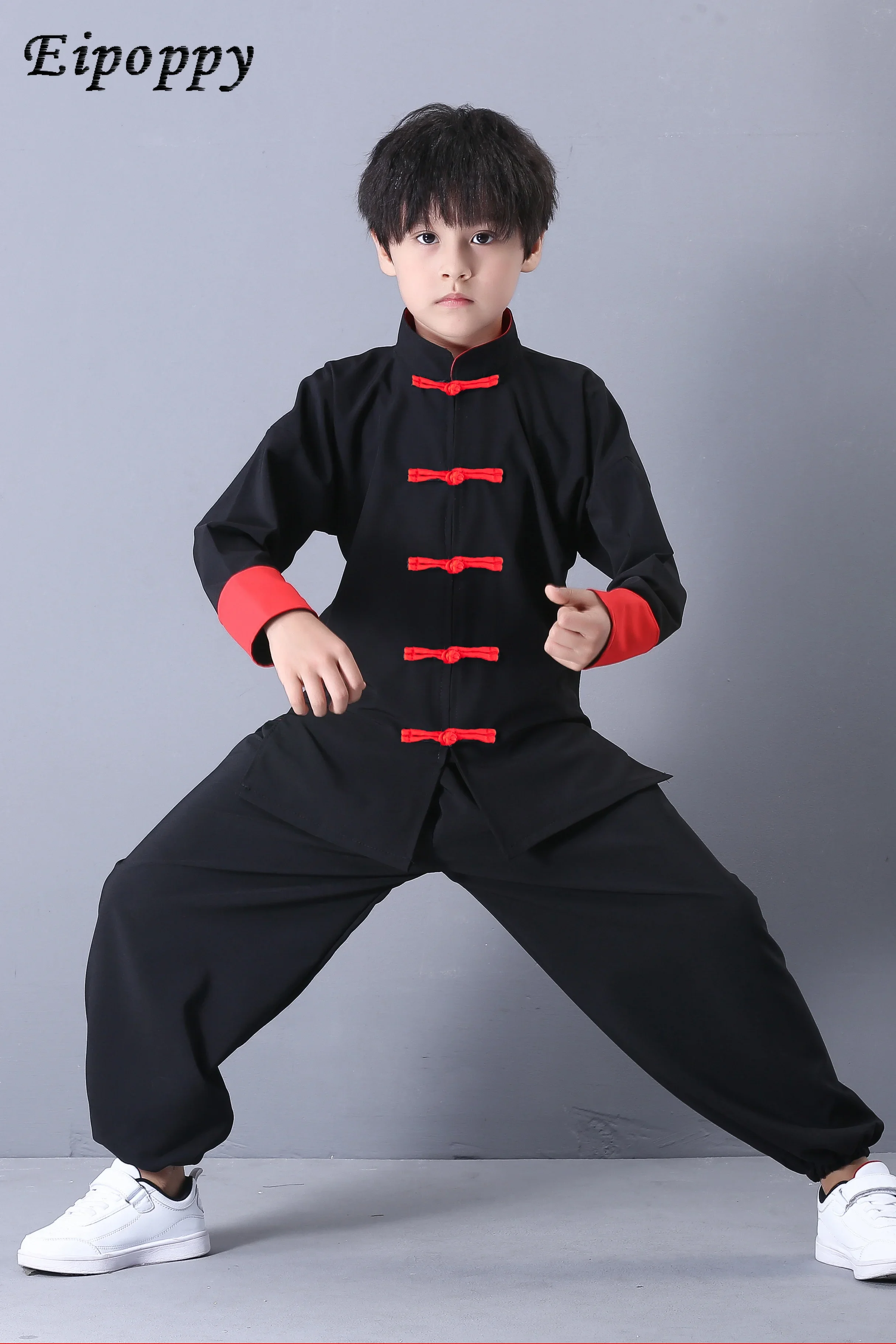 Roupa de Treino de Artes Marciais Infantil, Roupa Chinesa Kung Fu Performance, Tai Ji para Meninos e Meninas