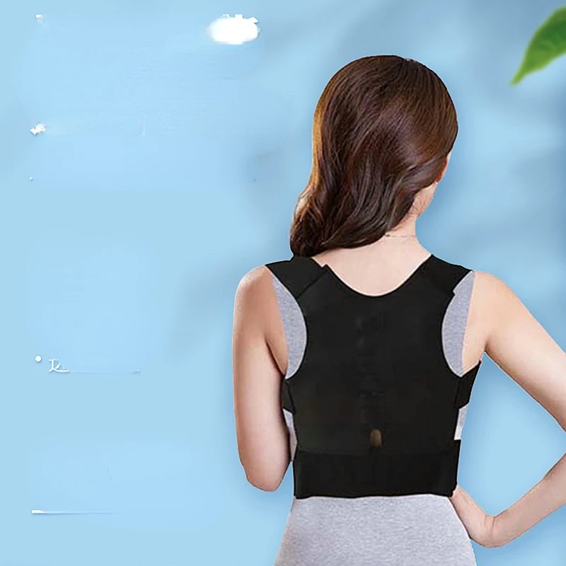 Corset Back Correction Magnetic Posture Corrector Straight Shoulder Brace Lumbar Support Pain Relief for Child Adult Women Men