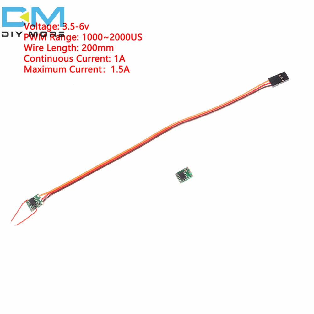 1A 3A 1A 3A Dual Way Bidirectional Brushed ESC Speed Control for RC Model Boat Tank Brushed Motor Spare Parts DC3.5-8.4V