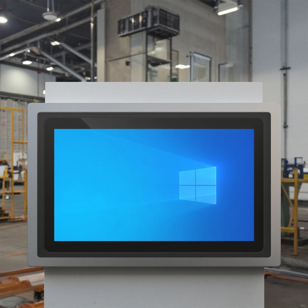 Touchscreen Embedded Windows System, 19-inch LCD Screen for Indoor Industrial Control and Elevator Touch Query Devices
