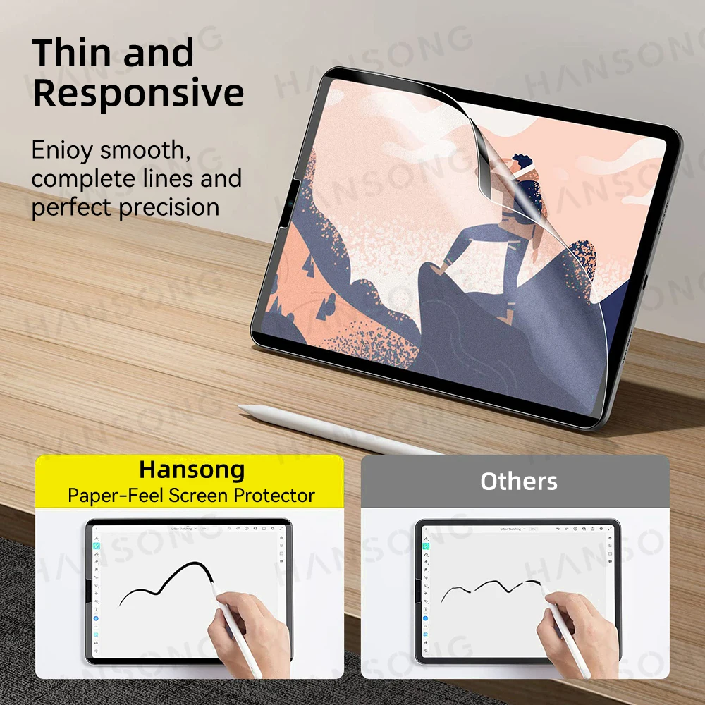 For iPad 10th Magnetic Paper Feel Film For iPad Pro 12.9 11 Air 9.7 10.5 10.9 iPad 10.2 7th 8th 9th mini 4 5 6 Screen Protector