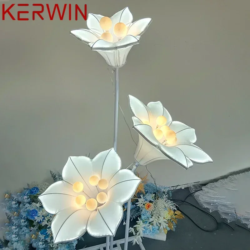 KERWIN Moderne Morning Glory Wedding Lights Feestelijke sfeer LED-licht voor feestpodium Road Lead Achtergronddecoratie