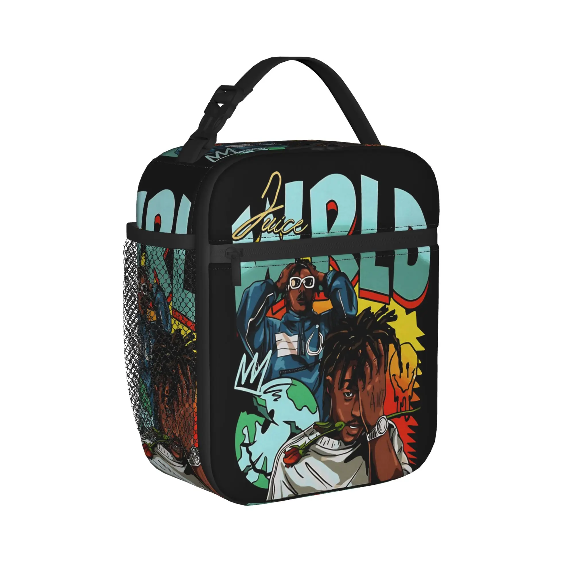 Juice Music Wrld Insulated Lunch Bag Cooler Bag Reusable,Lunch Container  Leakproof Tote Lunch Box Bento Pouch Work  Outdoor