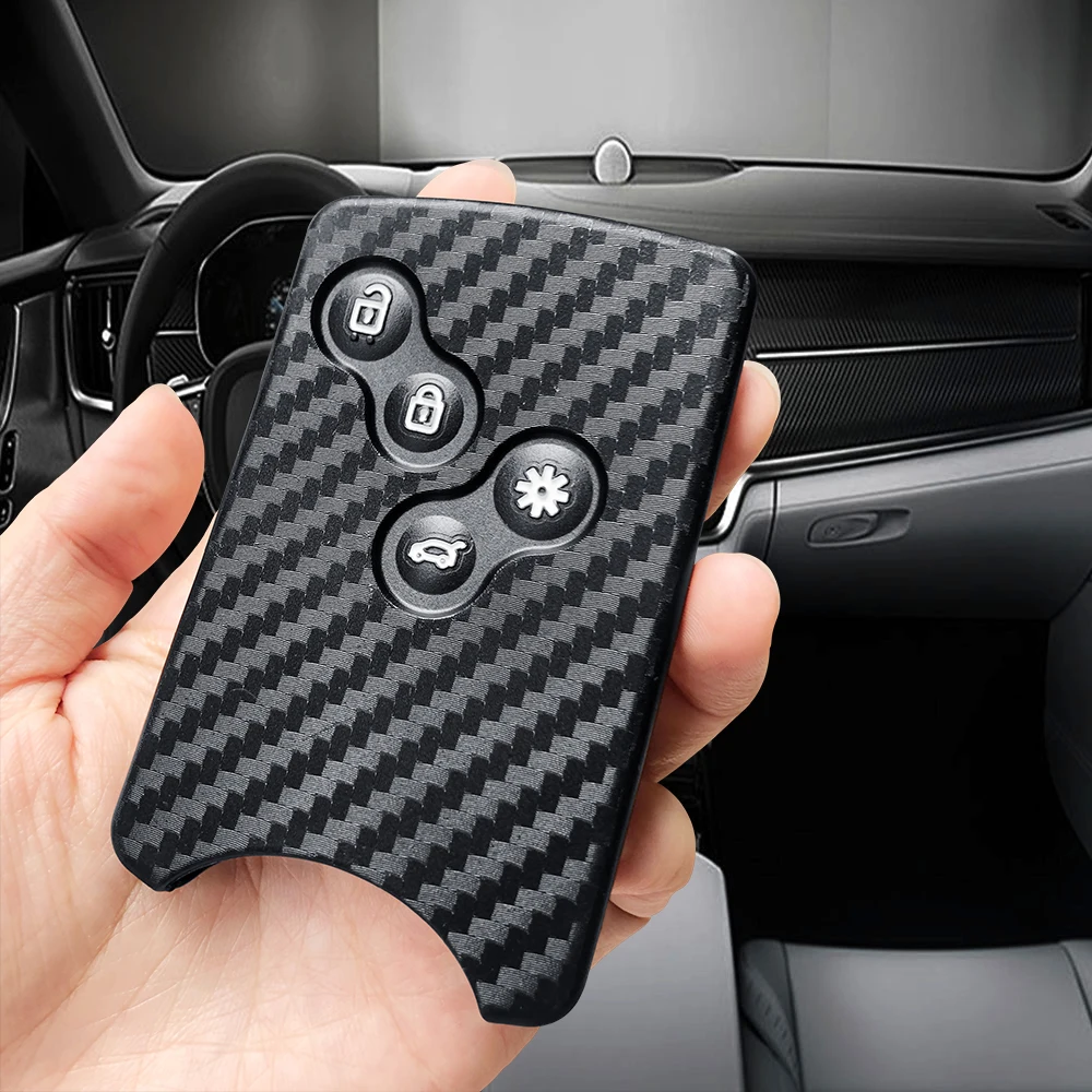 For Renault Zoe Clio 4 Megane 3 2 4 Kadjar Laguna Captur Koleos Stage Koleos Logan Card Nema Fluence Scenic 3 Car Key Case Cover