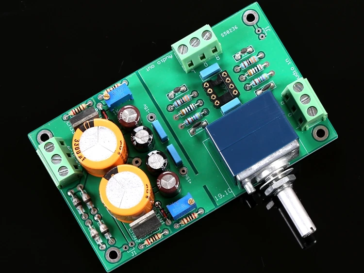 Excellent sound quality, fully coupled dual operational amplifier preamplifier finished board