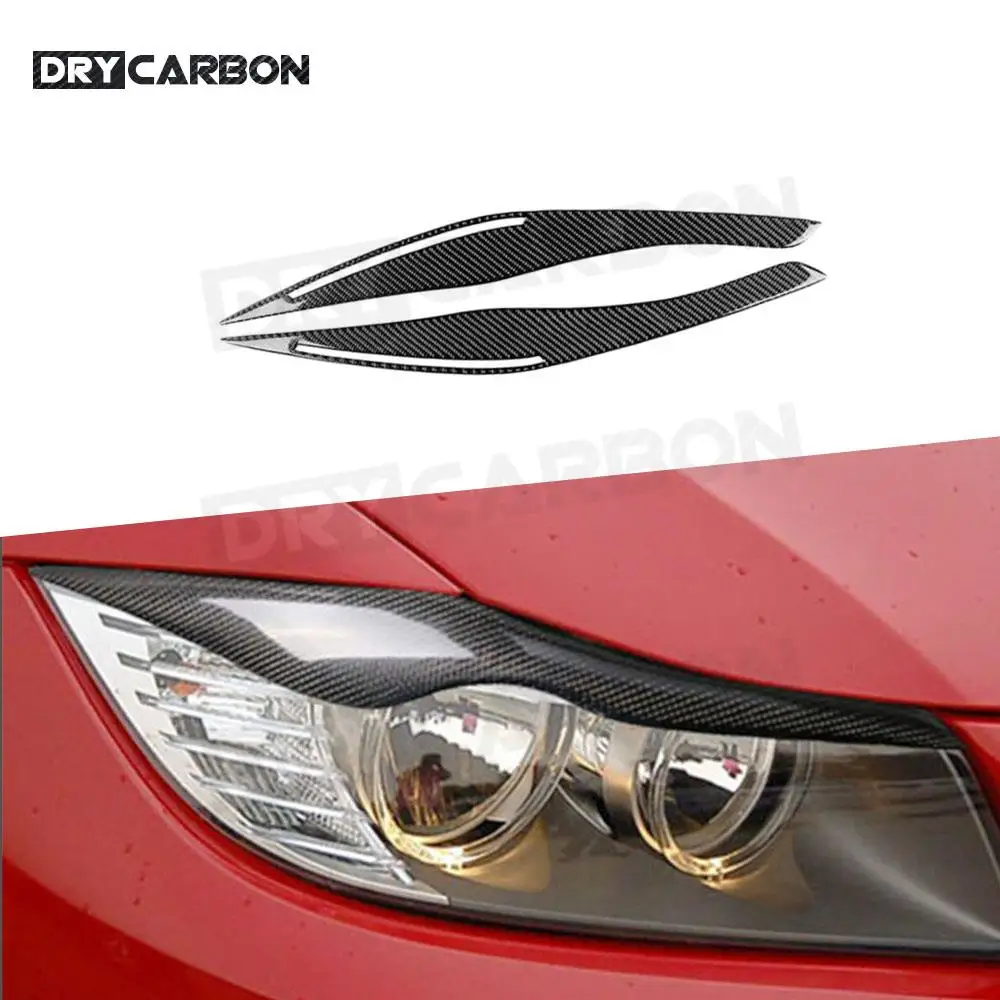 

Carbon Fiber Car Headlight Eyebrows Eyelid Cover Accessories For BMW 3 Series E92 E93 M3 Coupe E90 318i 320i 325i F30 2005-2018