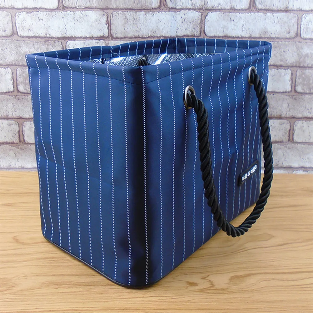 

Водонепроницаемая сумка-органайзер для душа, портативная корзина для туалетных принадлежностей из ткани Оксфорд, складная конструкция, нагрузка до 6 кг, органайзер для ванных принадлежностей, темно-синий