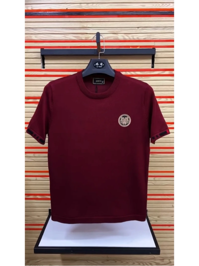 

Men's Knitted ort Sve Sweater Autumn Winter Faion Versatile High Elastici Embroidered Trendy f Sve Haome Po...