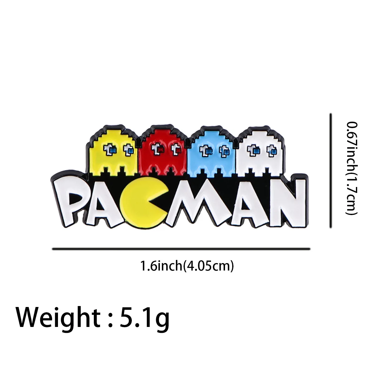 Pac-Man Game Brooch Pin Badge Cross Border Hot Selling Enamel Pin Clothing Backpack Accessory view 5