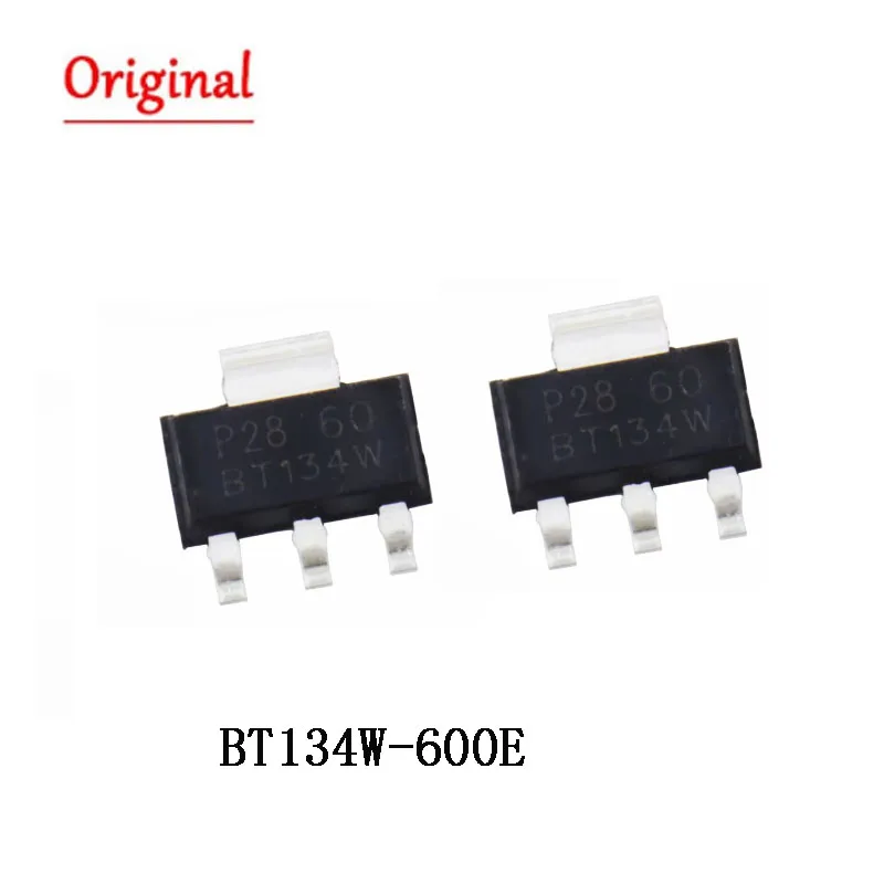 10PCS BT134W-600E SOT223 BT134-600 BT134W 600E SOT-223 SMD new and original IC Chipset