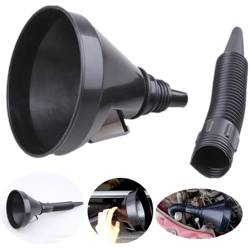 Refueling Funnel with Filter Motorcycle Gasoline Engine Car Motorcycle 2 in 1 Refueling Funnel Fuel Filling Funnel Tool