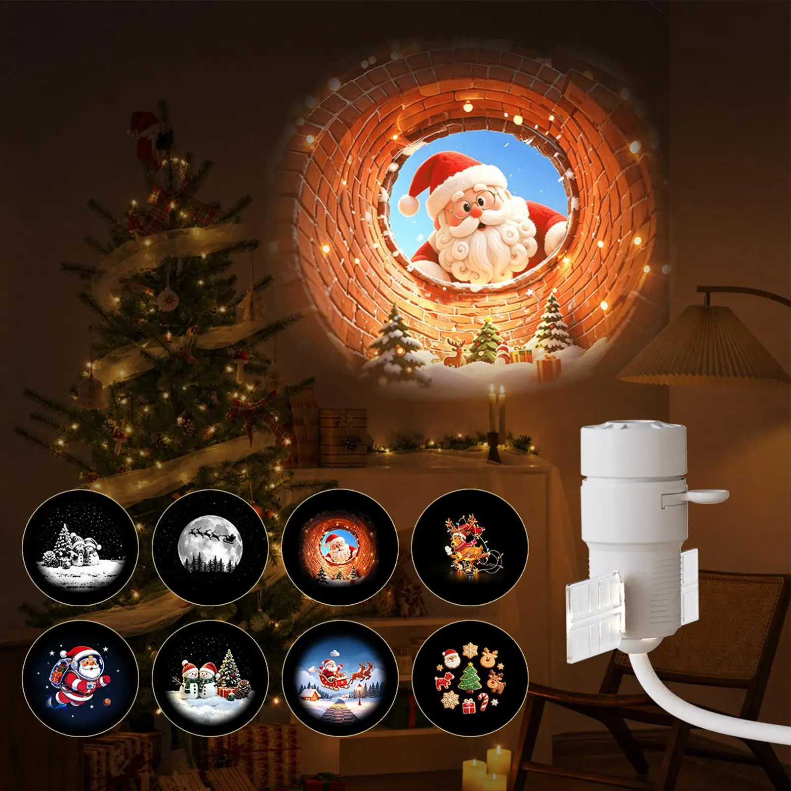 Christmas Projector Lights Indoor Plug And Play Galaxy Night Light With 16 Films Festive Lamp Projector Home Decor For Kids