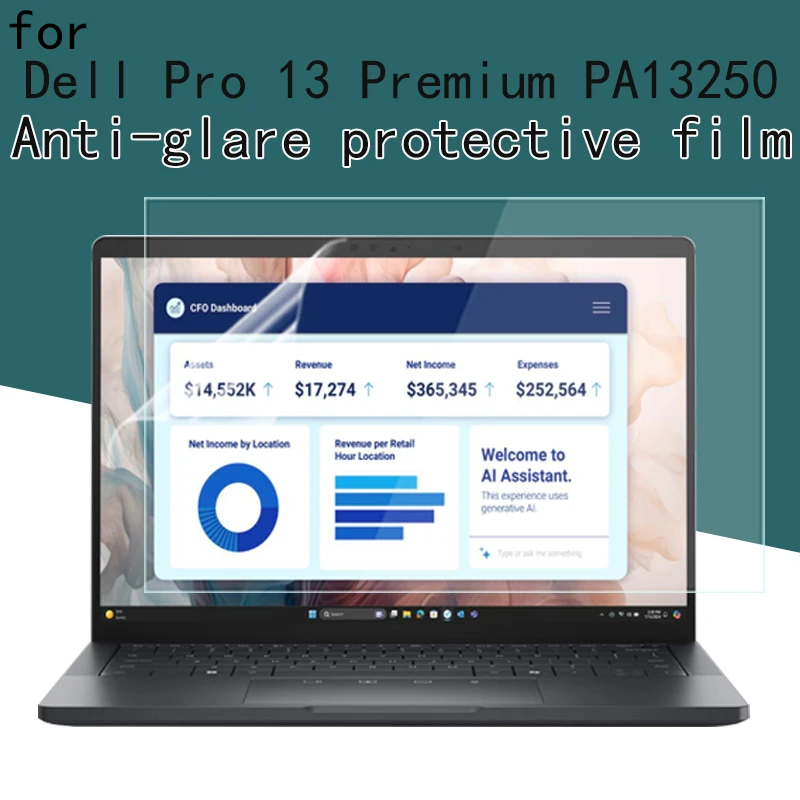 

13.3 inch for Dell Pro 13 Premium notebook screen protection film PA13250 ultra-clear 2K anti-glare/scratch/blue light protector