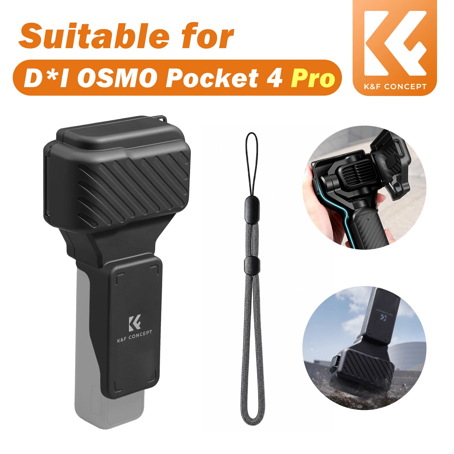 K&F Concept Protective Case for DJI OSMO Pocket 4 Pro Lens and Screen Protective Cover for OSMO Pocket 4P