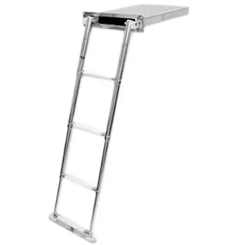 

Factory Direct 3 Step/4 Steps Boat Box Ladder Stainless Steel 316 Telescopic Marine Ladder Boat Accessories