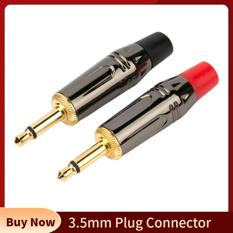 Jack 3.5mm Audio Connector 2 Pole Mono Plug Male For Soldering Replace 3.5 AUX Connectors With Tail Jacks Consumer Electronics