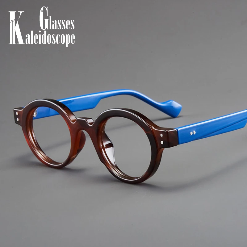 Men Retro Reading Glasses Anti Blue Light Eyewear Trend Ultra-lightweight Round Frame Women Presbyopic Eyeglasses Frame Unisex