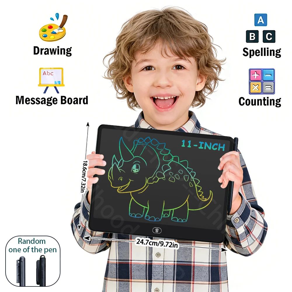 11/13/16 Inch LCD Tekentablet Schrijfbord Kinderen Doodle Schilderen Handschrift Pads Speelgoed voor 3 4 5 6 7 8 Jaar Meisjes Jongens Geschenken