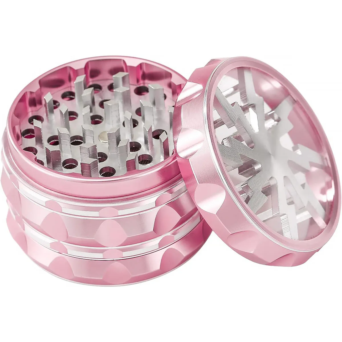 2.5 inch Grinder Kitchen Helper Spice Grinding (Pink) ,the Best Gift for Wives, Friends on Holidays,Saves Time and Effort