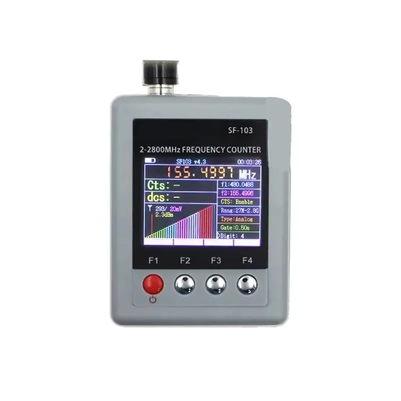 

【СНИЖЕНИЕ ЦЕНЫ!】Портативный частотомер SF103 2МГц-200МГц/27МГц-2800МГц, измеритель цифрового сигнала DMR, тестирование CTCCSS/DCS SF-103