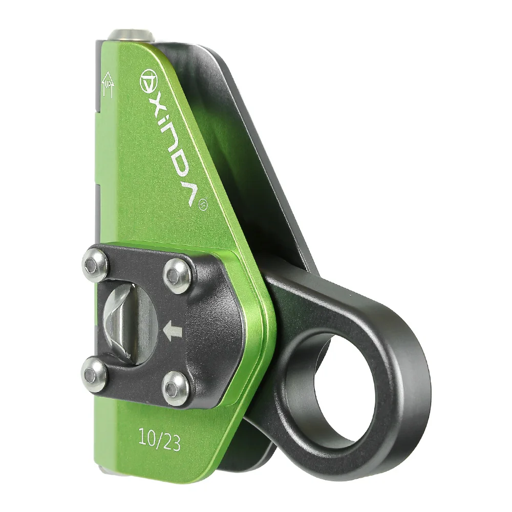 Xinda Climbing Belay Devices Hinge Mechanical Grab Knot Self-Locking Auto Carabiners Anti Fall Protective Grasp Rope Gear