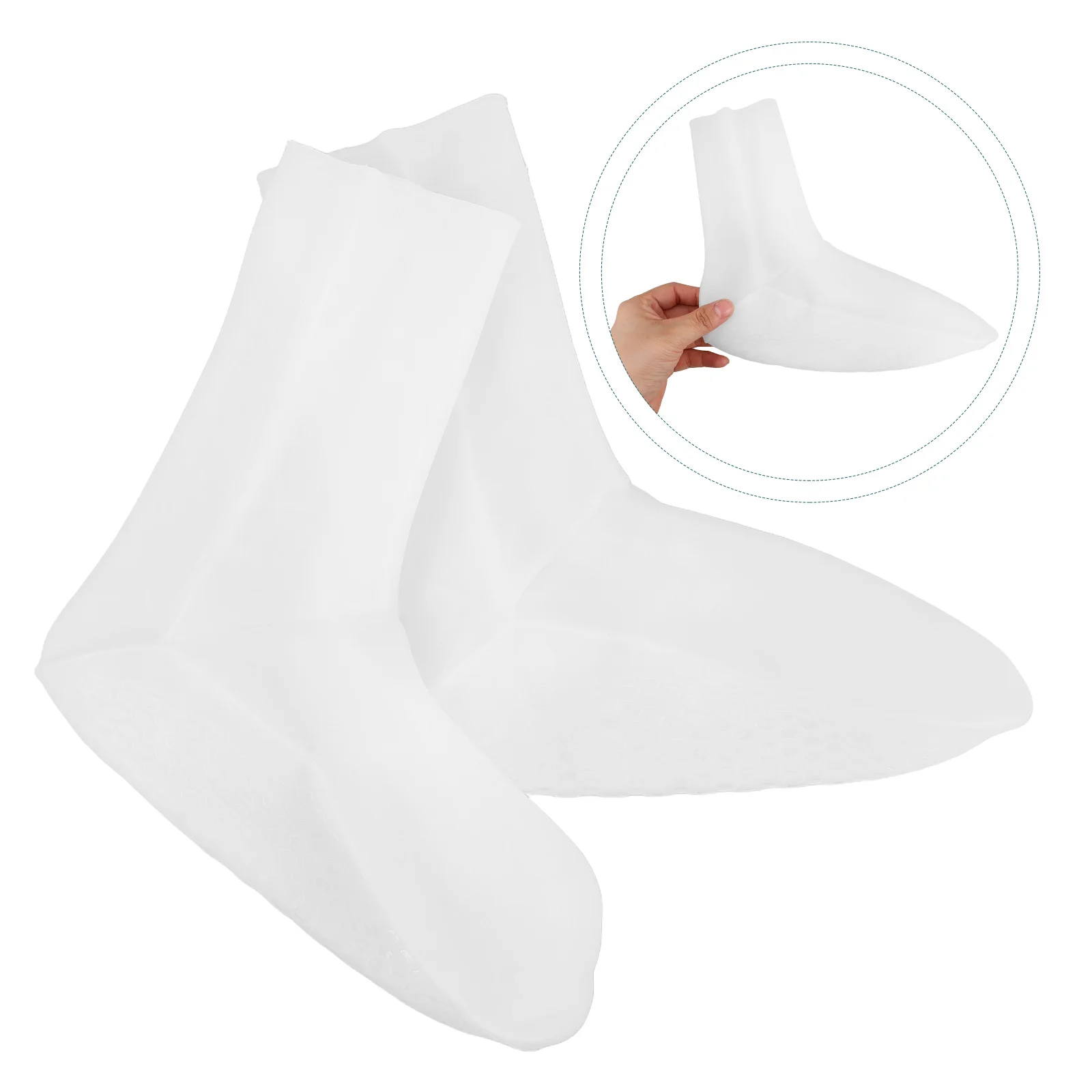 

Silicone Foot Moisturizer Reusable Anti Crack Care Sebs Moisture Mask for Women Honeycomb Design High Elasticity Beach