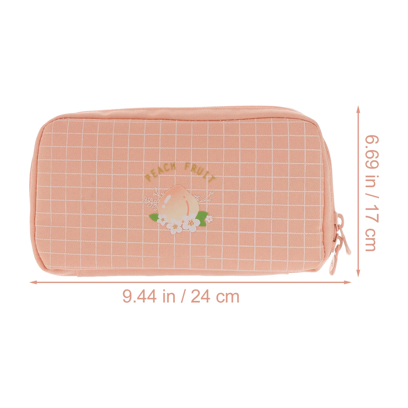 Large Capacity Nylon Pencil Case for Stationery Organizer Cute Printed Pen Bag Travel Wallet Washable Dustproof Smooth