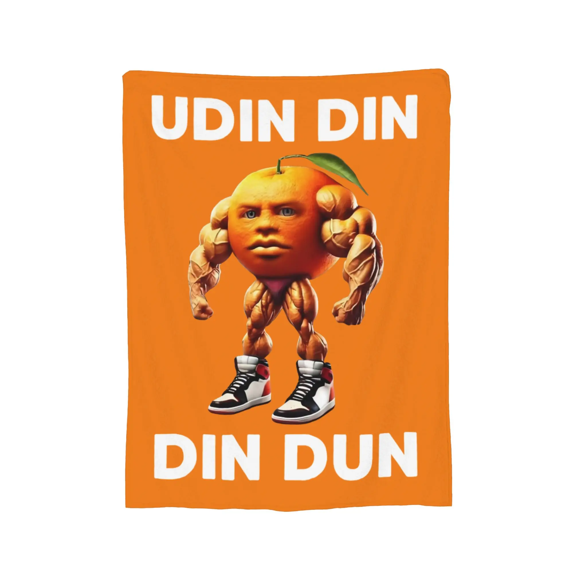 Udin din dun Udindindun الإيطالية Brainrot Meme البطانيات الفانيلا الشتاء لينة رمي البطانيات ل أريكة سيارة أفخم رقيقة لحاف #3