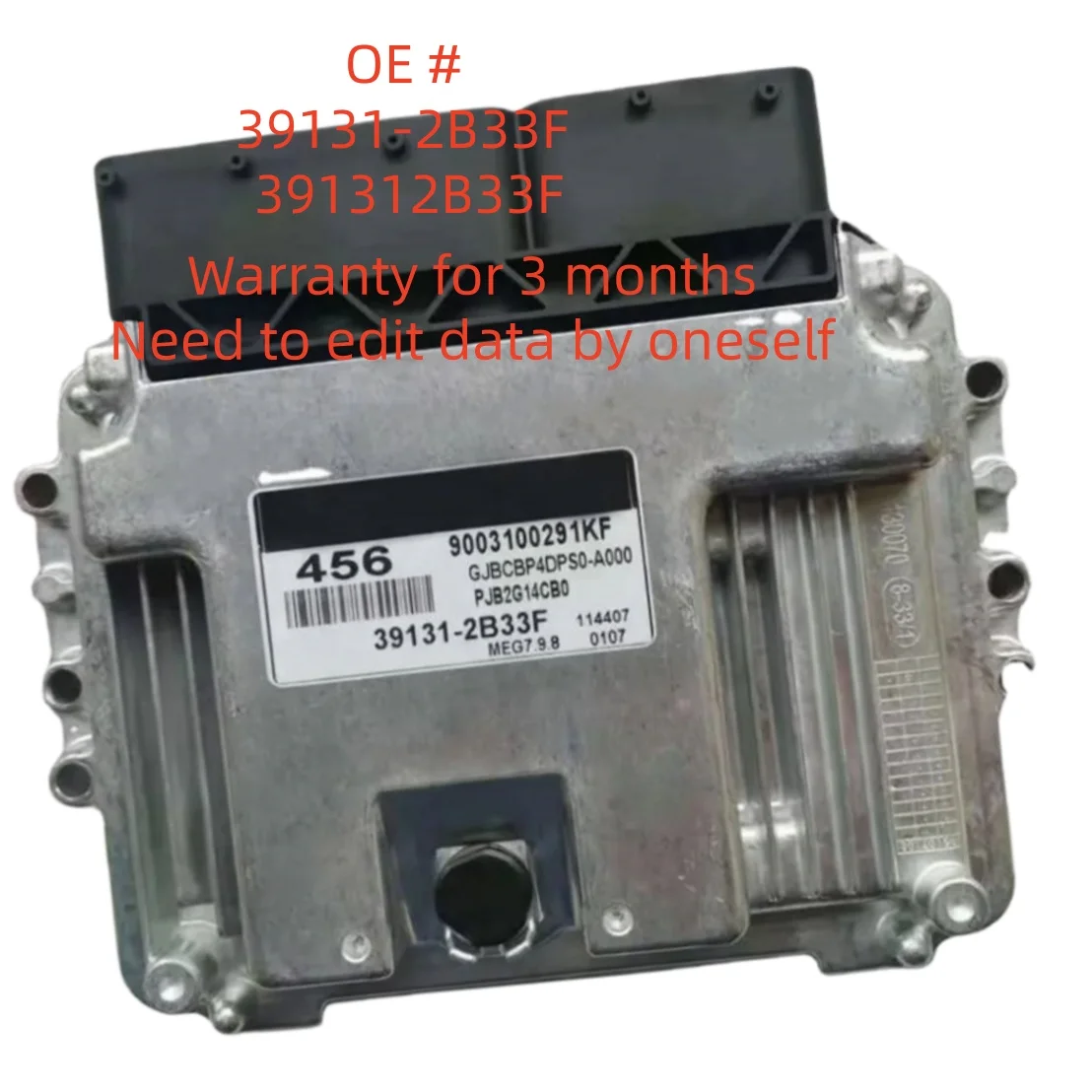 

High quality 39131-2B33F 391312B33F MEG7.9.8 Engine Computer Board ECU For KIA