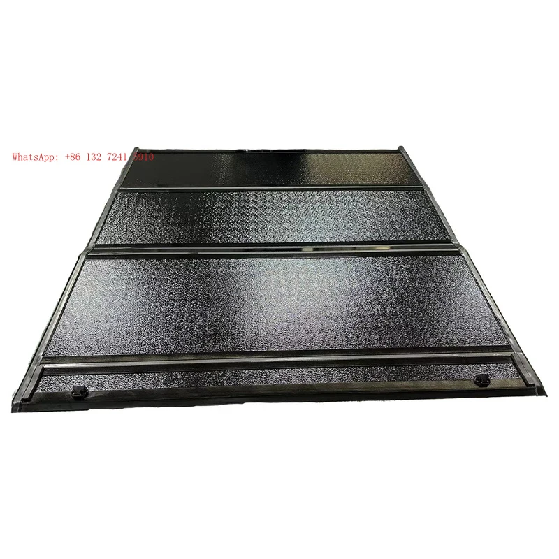 

High-quality tri-fold hardtop cargo box lid for F150 Raptor (5.5ft/6.5ft), made of aluminum alloy, available wholesale.Factory d
