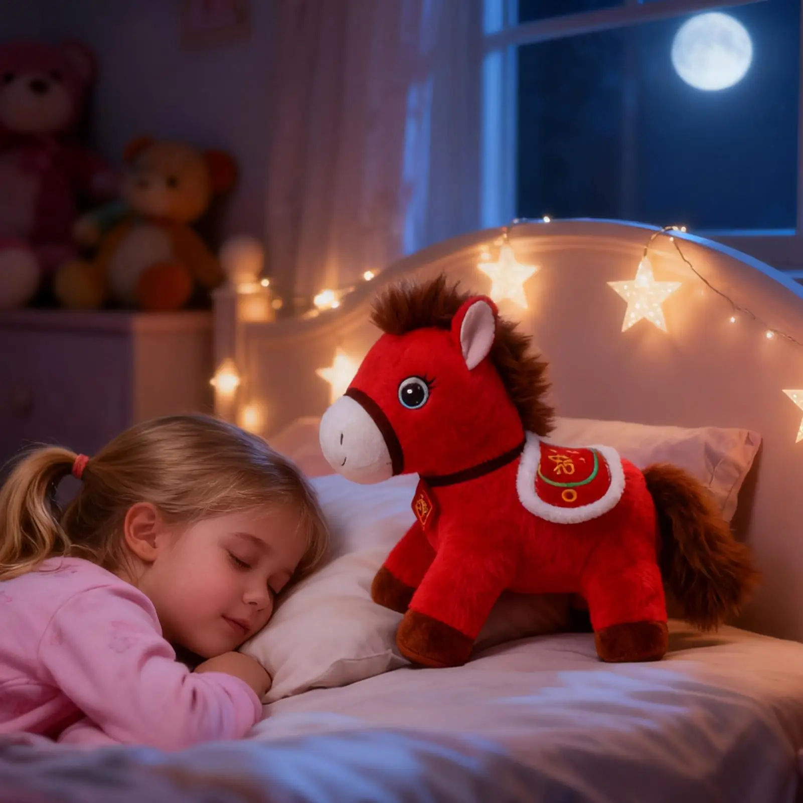 

2026 Chinese Mascot Horse Plush Chinese Soft Cartoon Cute Collectibles Plush Horse Toys For Cars Bags Shop Window Home School