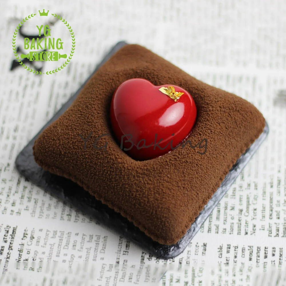 Dorica New Arrival Pillow Love Heart Silicone Mousse Mold Diy Soap Mould Cake Decorating Tools Kitchen Bakeware Cake Design